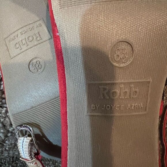 NEW! ROHB by JOYCE AZRIA Red Heels SZ 8.5 - Picture 8 of 8